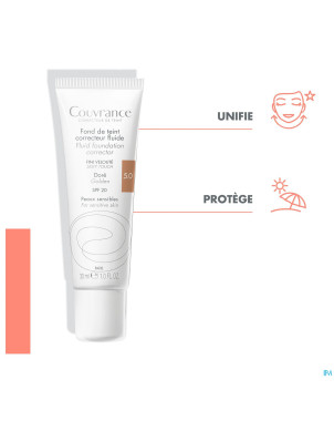 Avene couvrance fdt correct. fluide 5 dore    30ml