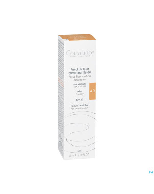Avene couvrance fdt correct. fluide 4 miel    30ml