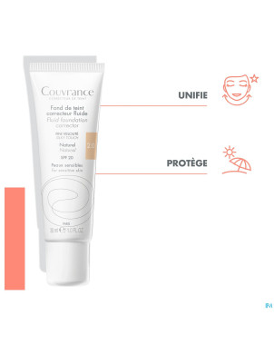 Avene couvrance fdt correct. fluide 2 naturel 30ml