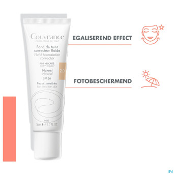 Avene couvrance fdt correct. fluide 2 naturel 30ml