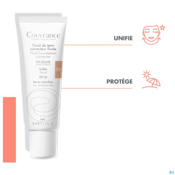 Avene couvrance fdt correct. fluide 3 sable   30ml