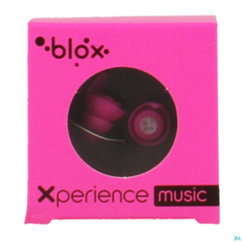 Blox music bouchons oreille rose fluo 1 paire