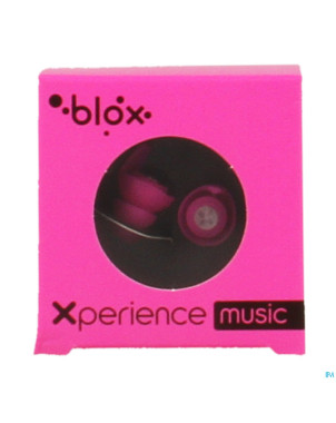 Blox music bouchons oreille rose fluo 1 paire