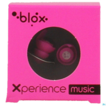 Blox music bouchons oreille rose fluo 1 paire