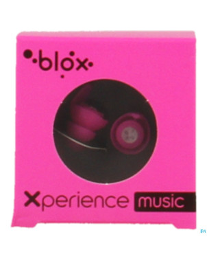 Blox music bouchons oreille rose fluo 1 paire