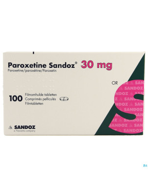 Paroxetine sandoz 30mg impexeco  c0mp pell 100 pip