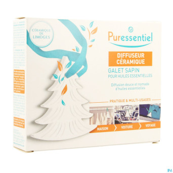 Puressentiel diffuseur ceramique galet sapin