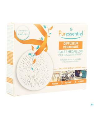 Puressentiel diffuseur ceramique galet medaillon