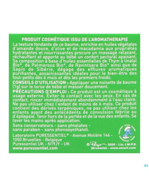 Puressentiel respiratoire baume massage bebe 30ml