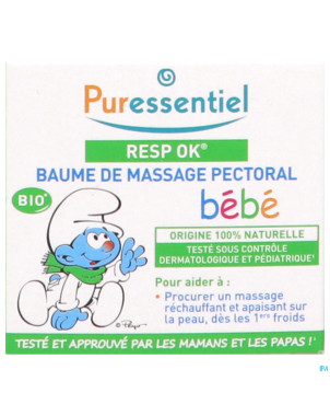 Puressentiel respiratoire baume massage bebe 30ml