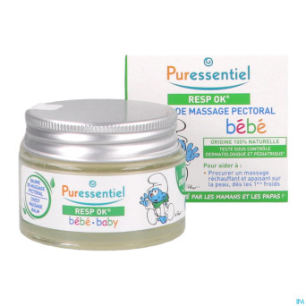 Puressentiel respiratoire baume massage bebe 30ml