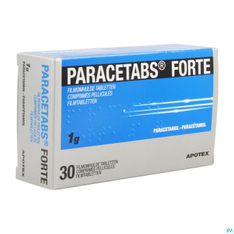 Paracetabs forte 1g comp pell  30 x 1g