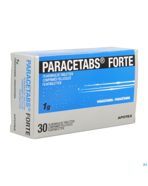 Paracetabs forte 1g comp pell  30 x 1g