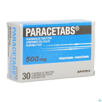 Paracetabs 500mg comp pell  30 x 500mg