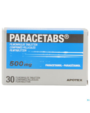 Paracetabs 500mg comp pell  30 x 500mg