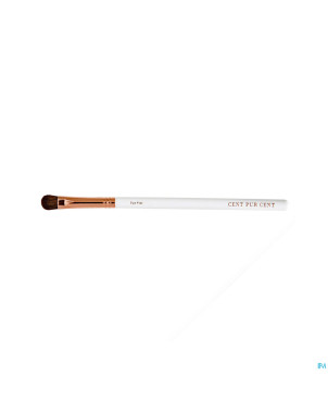 Cent pur cent pinceau oeil flat