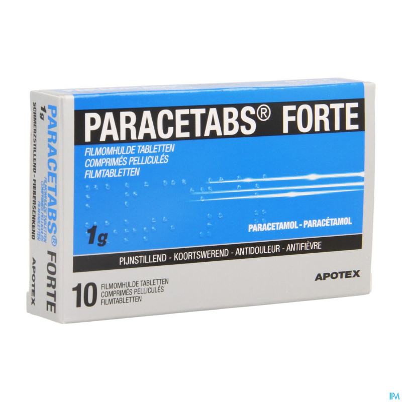 Paracetabs forte 1g comp pell  10 x 1g