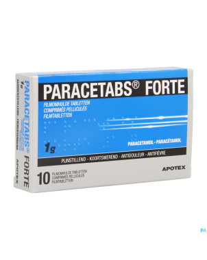Paracetabs forte 1g comp pell  10 x 1g