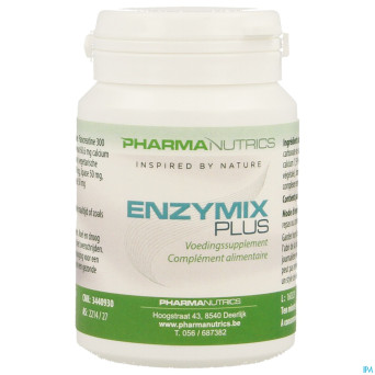 Enzymix plus v-caps  30    pharmanutrics