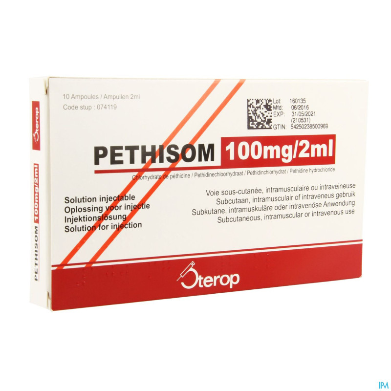 Pethisom 100mg/2ml amp  10 (amp 2ml 50mg/1ml)