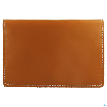 Medidose pilulier poche 1 week leather cognac