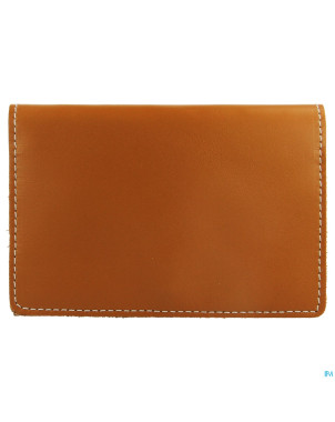 Medidose pilulier poche 1 week leather cognac