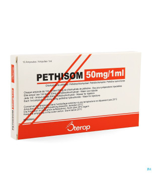 Pethisom  50mg/1ml amp  10 (amp 1ml 50mg/1ml)