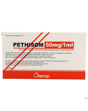 Pethisom  50mg/1ml amp  10 (amp 1ml 50mg/1ml)