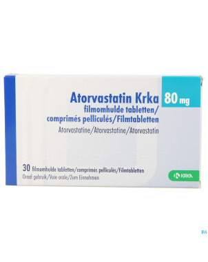 Atorvastatin hcs 80mg comp pell  30
