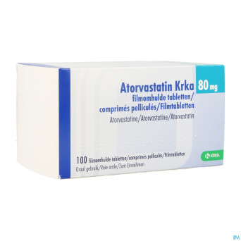 Atorvastatin hcs 80mg comp pell 100
