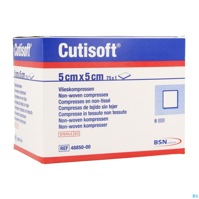 Cutisoft ster non woven    5,0x 5,0cm 75