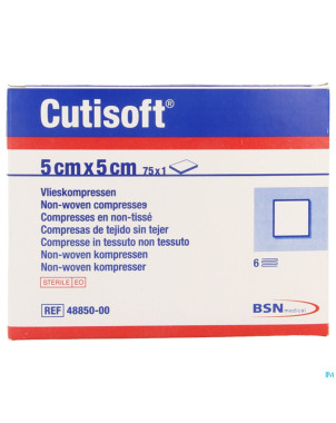 Cutisoft ster non woven    5,0x 5,0cm 75