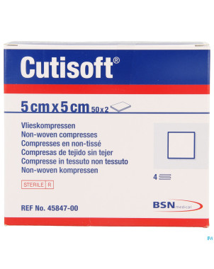 Cutisoft ster non woven    5,0x 5,0cm 50x2