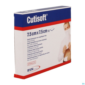 Cutisoft ster non woven 7,5x 7,5cm 12