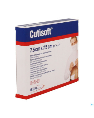 Cutisoft ster non woven 7,5x 7,5cm 12
