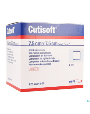 Cutisoft ster non woven    7,5x 7,5cm 50x2