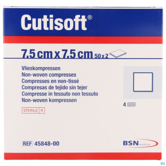 Cutisoft ster non woven    7,5x 7,5cm 50x2