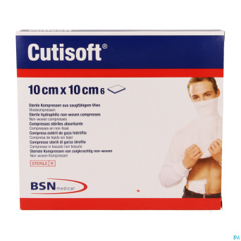 Cutisoft ster non woven    10,0x 10,0cm 6