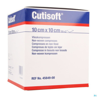 Cutisoft ster non woven    10,0x 10,0cm 50x2