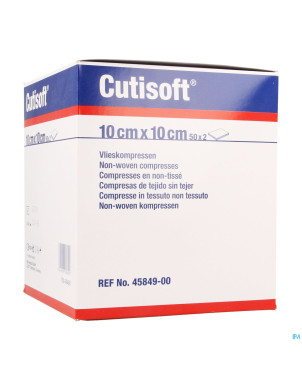 Cutisoft ster non woven    10,0x 10,0cm 50x2