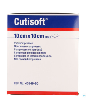 Cutisoft ster non woven    10,0x 10,0cm 50x2