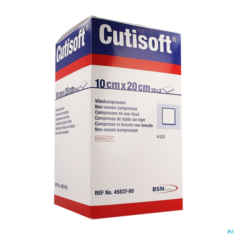 Cutisoft ster non woven    10,0x 20,0cm 50x2