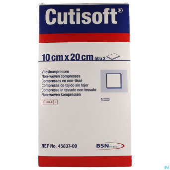 Cutisoft ster non woven    10,0x 20,0cm 50x2