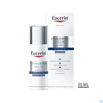 Eucerin hyaluron filler extra riche soin nuit 50ml
