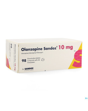 Olanzapine sandoz 10mg impexeco comp pell 98 pip