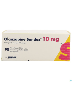 Olanzapine sandoz 10mg impexeco comp pell 98 pip