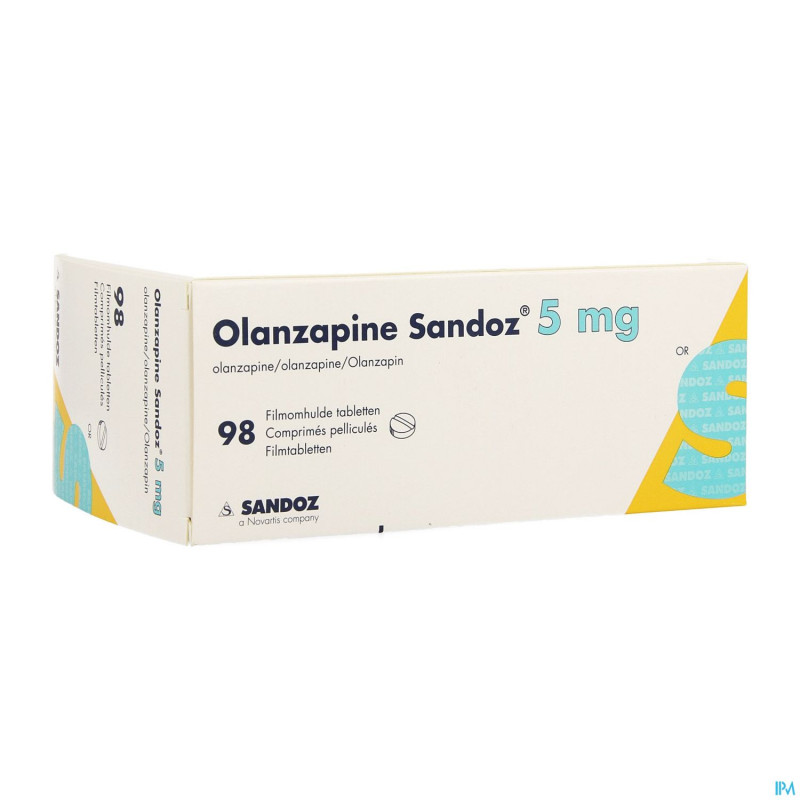 Olanzapine sandoz  5mg impexeco comp pell 98 pip