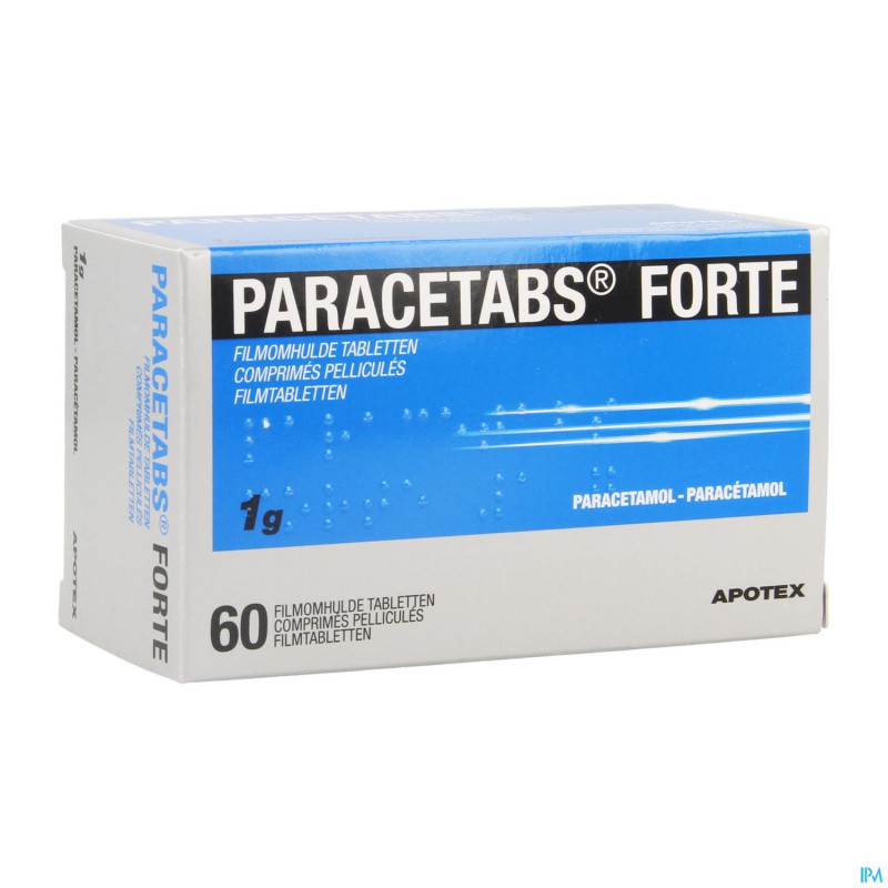 Paracetabs forte 1g comp pell  60 x 1g