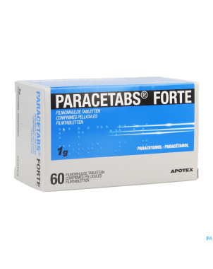 Paracetabs forte 1g comp pell  60 x 1g