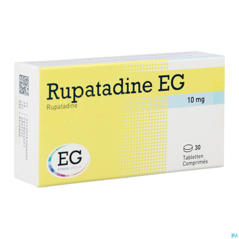 Rupatadine eg 10mg comp 30x10mg
